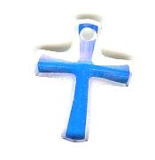 1 12x10mm Crystal AB Swarovski Cross (6860)