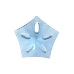 1 30mm Swarovski Aqua Lotus Pendant