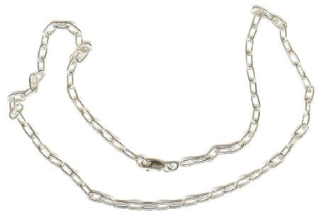Sterling Silver 18 in Link Necklace