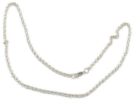 Sterling Silver 18 in Rolo Necklace
