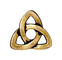1, 10.5mm Antique Gold TierraCast Celtic Knot Decorative Rivet