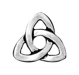 1, 10.5mm Antique Silver TierraCast Celtic Knot Decorative Rivet