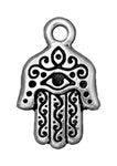1, 20.75x13.25mm TierraCast Antique Silver Hamsa Hand Pendant
