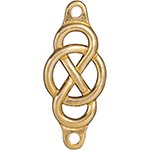 1, 35.1x14.8mm Bright Gold TierraCast Infinity Link Decorative Rivet