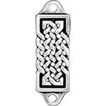 1, 36.5x11.8mm Antique Silver TierraCast Celtic Rectangle Decorative Rivet