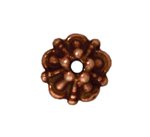1 5mm TierraCast Antique Copper Tiffany Bead Cap