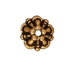 1 5mm TierraCast Antique Gold Tiffany Bead Cap