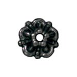 1 5mm TierraCast Black Tiffany Bead Cap