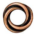 1 12mm TierraCast Large Hole Antique Copper Love Knot Bead