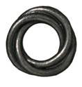 1 12mm TierraCast Large Hole Black Love Knot Bead