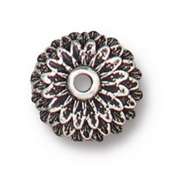 1, 9.8x5.3mm TierraCast Antique Silver Acorn Bead Cap