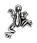 1 19.5x14.7mm TierraCast Antique Silver Frog Pendant