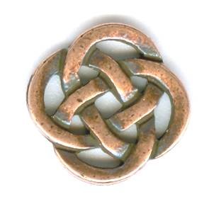 1 9.5mmTierraCast Antique Copper Celtic Knot Link