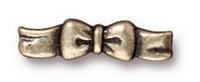 1 16x4mm TierraCast Antique Brass Oxide Bow Link