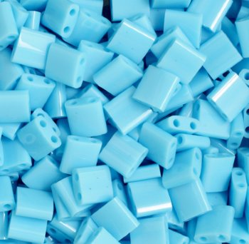 TL0413 5.2 Grams Opaque Light Blue Two Hole Miyuki Tila Beads