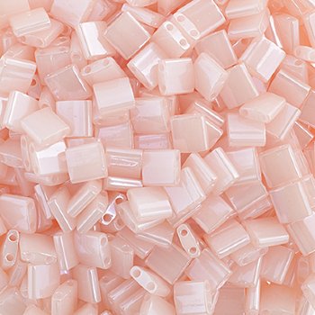 TL0519 5.2 Grams Opaque Pink Lustre Two Hole Miyuki Tila Beads