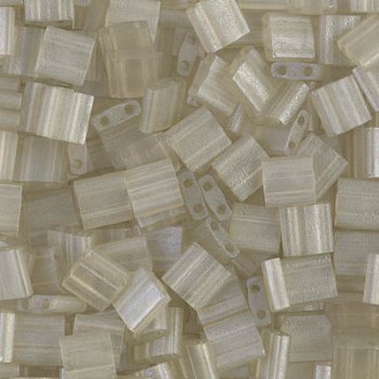 TL3173 5.2 Grams Transparent Matte Oyster Lustre Two Hole Miyuki Tila Beads