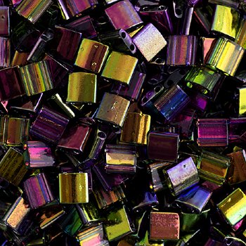 TL4571 5.2 Grams Transparent Magic Wine Two Hole Miyuki Tila Beads