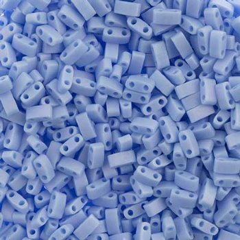 TLHC-0494FR 5.2 Grams Opaque Matte Lapis Blue AB Half Cut Two Hole Miyuki Tila Beads