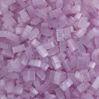 TLHC-2551 5.2 Grams Pale Pink Silk Half Cut Two Hole Miyuki Tila Beads
