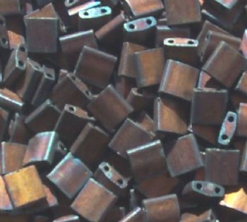 TL2005 5.2 Gram Matte Metallic Dark Raspberry Two Hole Miyuki Tila Beads