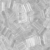 TL0131 5.2 Grams Transparent Crystal Two Hole Miyuki Tila Beads