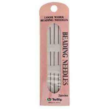 Pack of 3, 90mm Long Tulip Japanese Beading Loom Needles