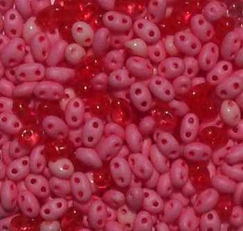 TB-03014 - 10 Grams Bubblegum Mix 2.5x5mm Preciosa Twin Beads