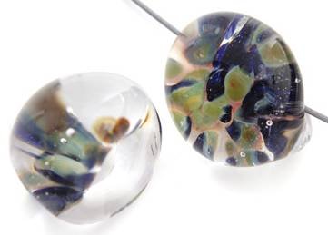 1 15mm Unicorne Frenzy Jumbo Teardrop Bead (22131)