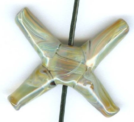 1 25mm Unicorne CrissCross Bead - First Kiss (22029)