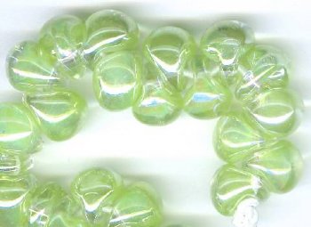 10 10mm Unicorne Lustre Stardust Teardrop Beads (22258)