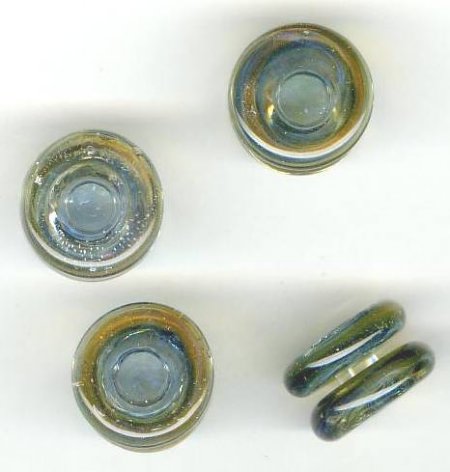 1 Unicorne Gulf Shores Yo-Yo Bead (21879)