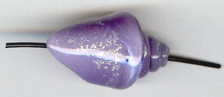 1 25mm Lavender Waters Nobilis Unicorne Seashell Bead (21961)