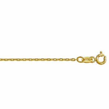 18 inch, 1mm Vermeil Anchor Chain