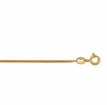 18 inch, 1mm Vermeil Box Chain