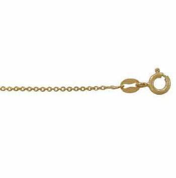 18 inch, 1.1mm Vermeil Oval Chain
