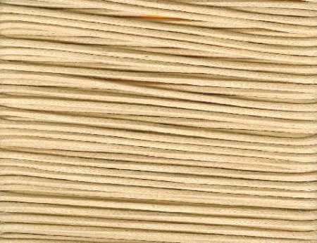 10 Meters of 1.5mm Light Mustard Waxed Cotton Cord