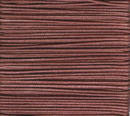 10 Meters of 1.5mm Maroon Waxed Cotton Cord