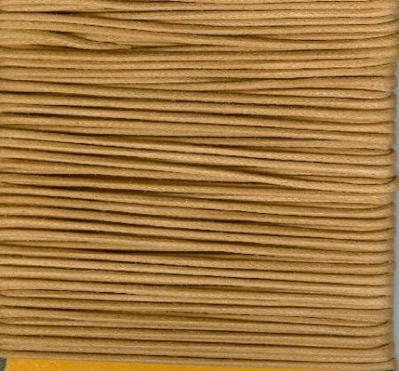 10 Meters of 1.5mm Mustard Waxed Cotton Cord