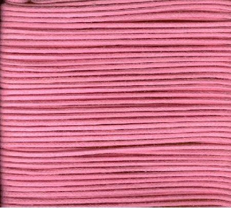 10 Meters of 1.5mm Pink Waxed Cotton Cord