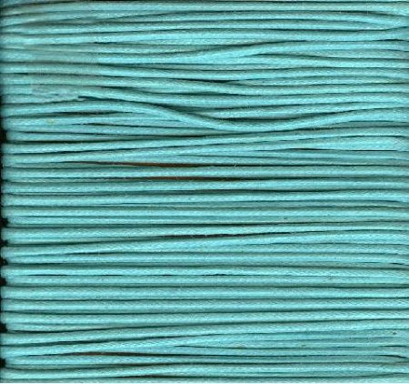 10 Meters of 1.5mm Turquoise Waxed Cotton Cord