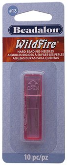 Beadalon #13 Wildfire Hard Beading Needles