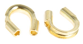 100, 4x4mm Bright Brass Wire Guards