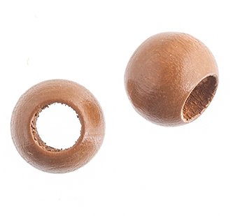 50, 12x9.8mm Coffee Large Hole Wood Beads