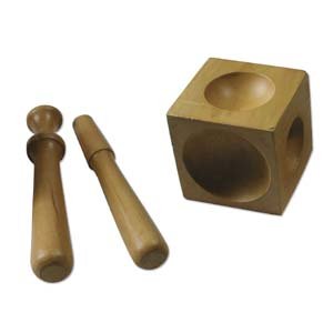 Wood Doming Block with 2 Punches