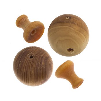 2 Sets of 6mm Cedar Wood Guru Beads